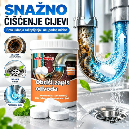 【2 komad 】Snažne šumeće tablete za čišćenje koje brzo otapaju začepljenja uzrokovana masnom kosom, odčepljuju odvode; također su dezodorirajuće i antibakterijske.