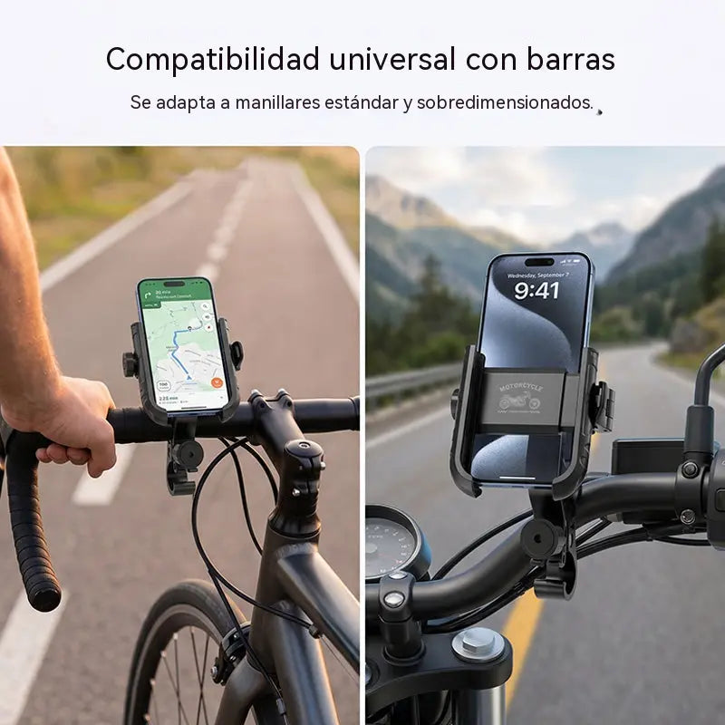 🚴‍♂️ Soporte para móvil de bicicleta con SecureLock | Compra 2 y llévate 1 gratis 🔥 | Antigolpes y de liberación rápida ✨