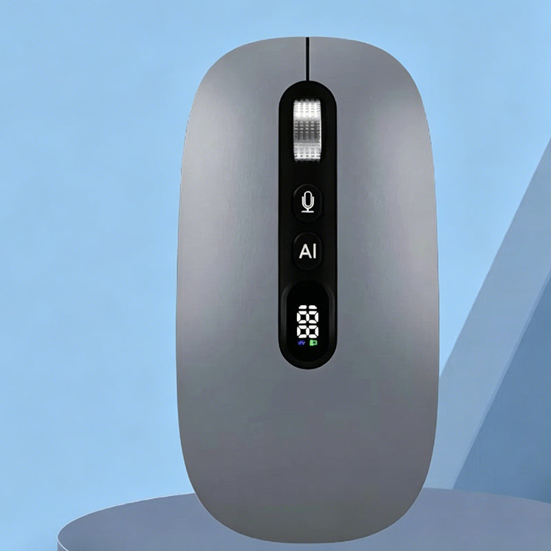 🖱️ Ratón inalámbrico inteligente con voz e IA: 1600 palabras/minuto, centro de traducción, ergonómico ✨