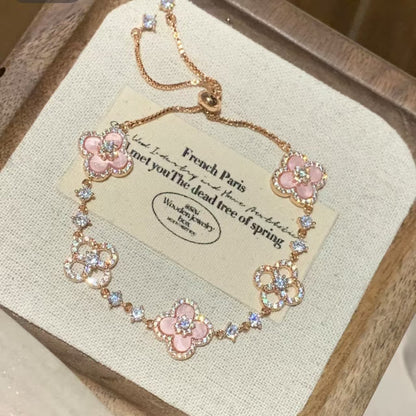 🌟🌟Pulsera de la suerte de trébol de cuatro hojas versátil y de alta calidad, un artículo superventas en 2026.