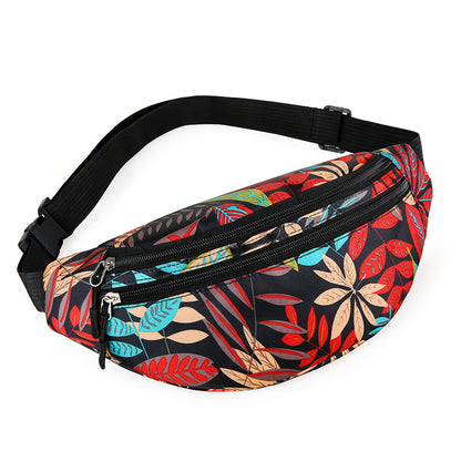 Riñonera elegante para mujer, impermeable y ligera, con múltiples bolsillos para guardar objetos durante los viajes.