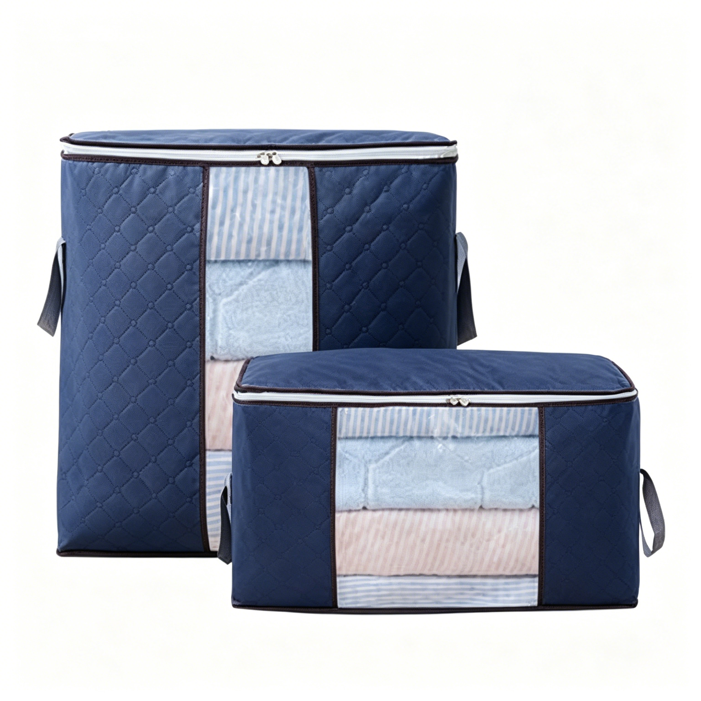 📦✨ Bolsa de almacenamiento de gran capacidad – Tejido transpirable y ventana transparente 🏡