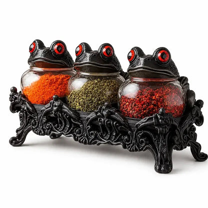 🐸✨ ¡Dale un toque único a tu cocina! | Tarro Decorativo de Rana para Especias, Dulces y Más