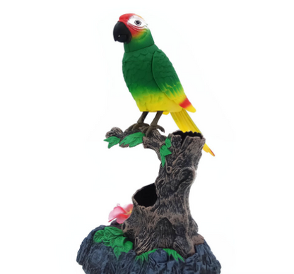 🦜Juguete inteligente para pájaros con sensor controlado por voz, juguete para loros que puede aprender a hablar
