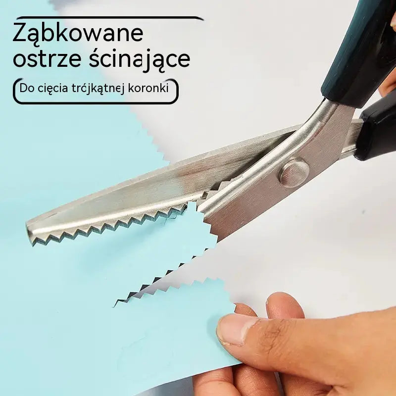 Kup 1, a 1 dostaniesz grati！ Profesjonalne nożyczki ząbkowane – ostre, ząbkowane nożyczki do tkanin