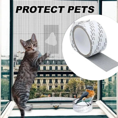 （0.5*2m）🛠️【5 piezas】✨ Cinta Reparadora para Mosquitera Invisible y Resistente al Agua