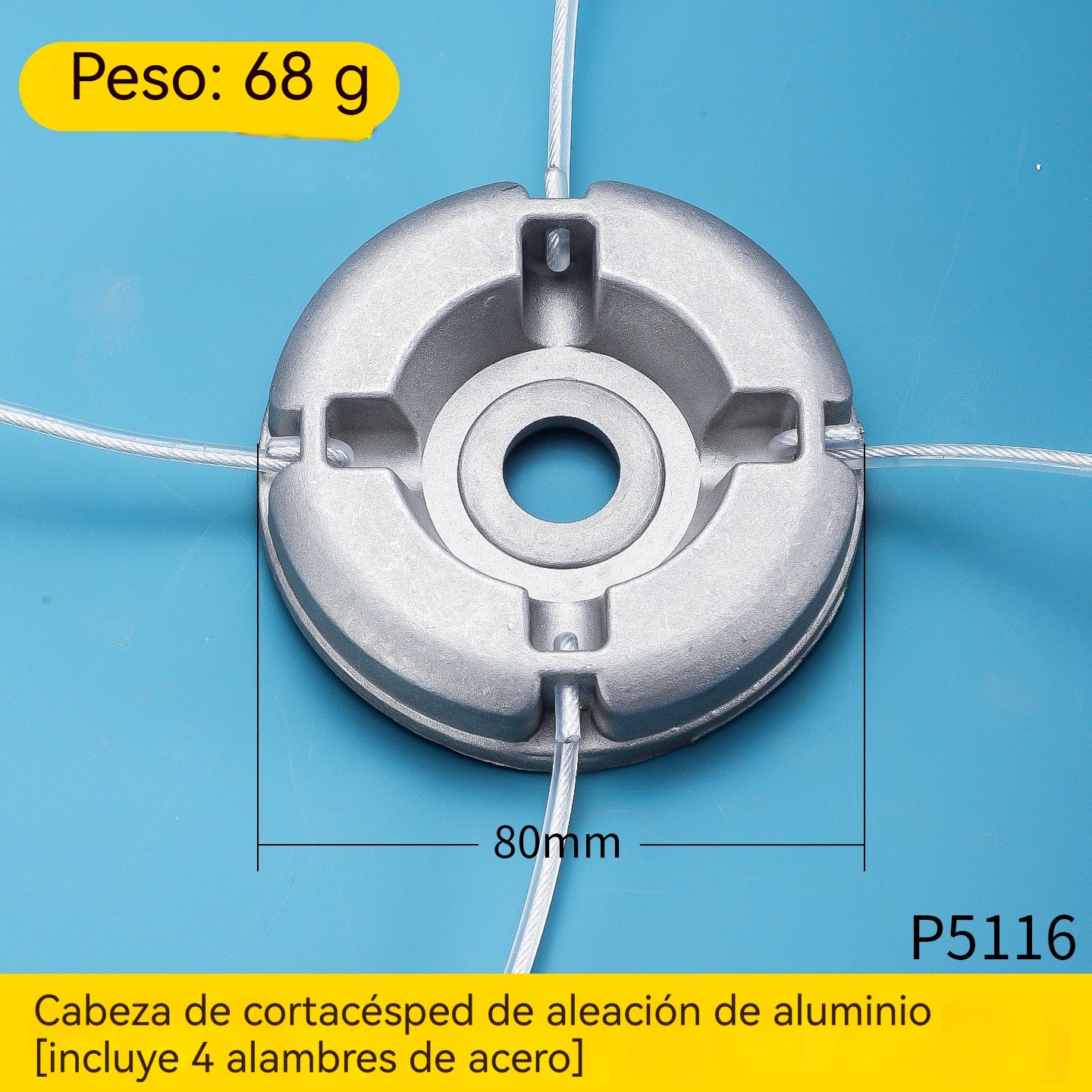 💯【50%OFF】Cabezal desbrozador universal de aleación de aluminio reforzado para cortacésped