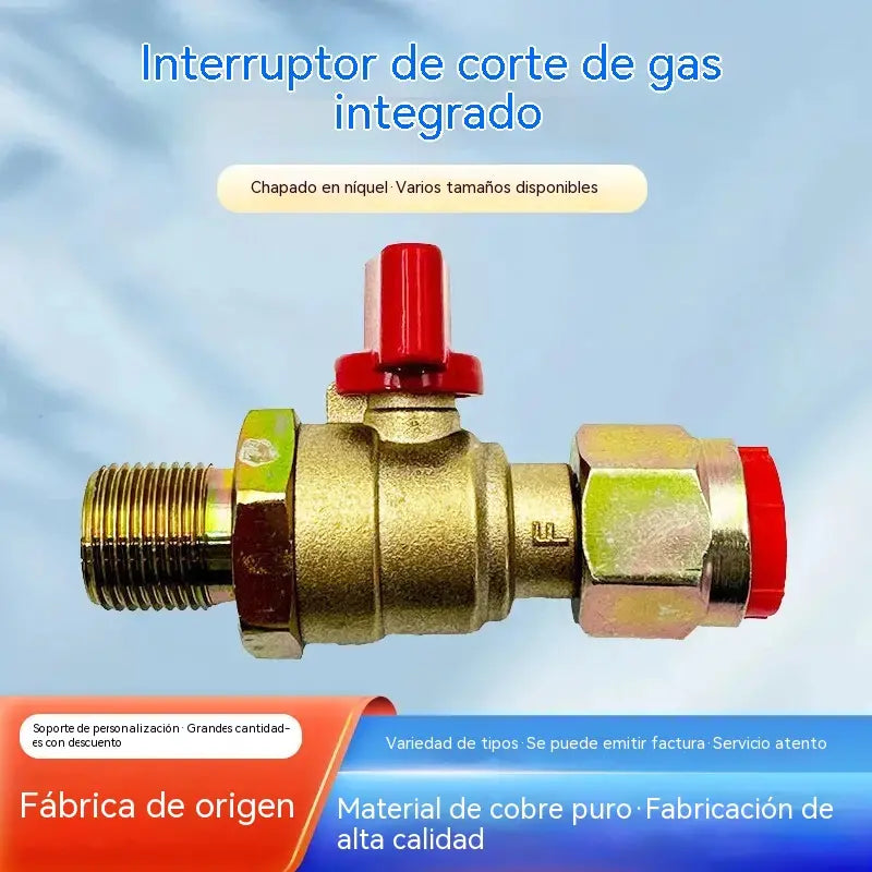 Conjunto de interruptor de corte de aire integrado de uso general para automóviles, remolques de ruedas delanteras, tubos espirales, cilindros auxiliares, líneas de freno y válvulas.