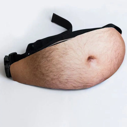 😂🎒 Riñonera con Barriga Falsa | Bolsa Divertida con Diseño de Gran Barriga Realista