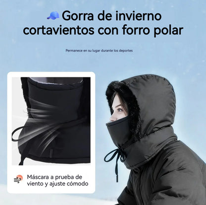 🔥【50%OFF】🧢Gorra de invierno cortavientos con forro polar