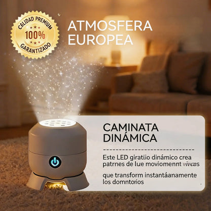 【50% de descuento】Lámpara proyector de cielo estrellado dinámico | Luz y sombra giratorias, creando una atmósfera de ensueño