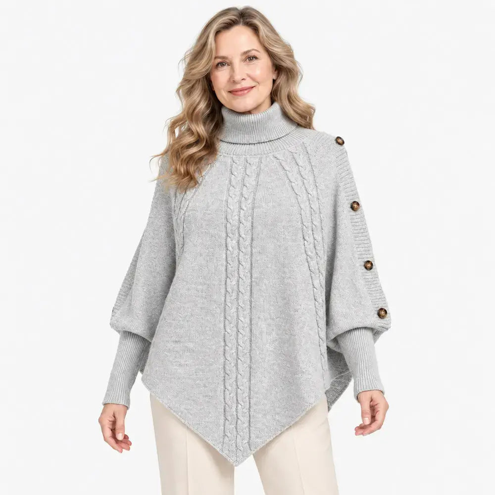 【S–3XL】Absolutna uspešnica za jesensko in zimsko sezono! S to toplo pleteno ogrinjalo lahko preprosto skrijete pomanjkljivosti postave. ✨