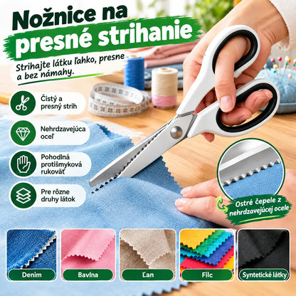 🔥✂️ Večnamenske cikcak škarje – za blago, papir in ustvarjanje 🧵