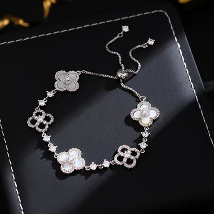 🌟🌟Pulsera de la suerte de trébol de cuatro hojas versátil y de alta calidad, un artículo superventas en 2026.