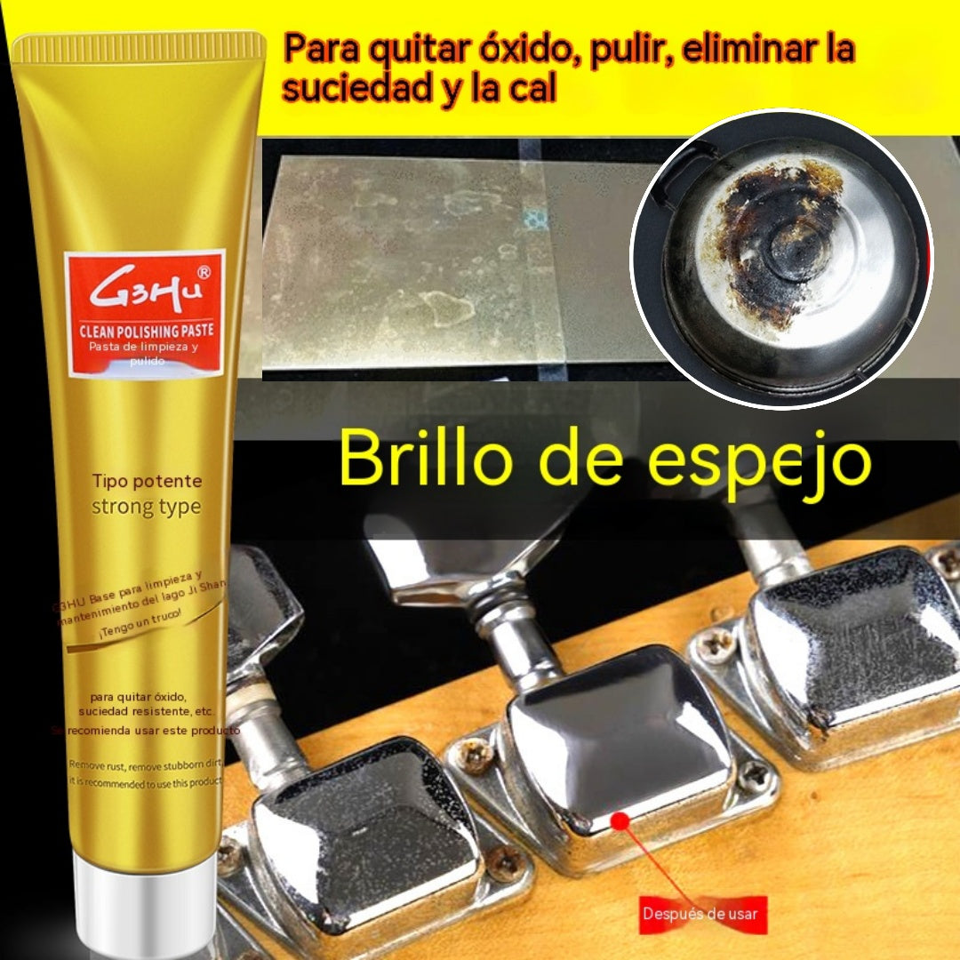 【10 piezas】Abrillantador de acero inoxidable, elimina marcas de quemaduras y manchas negras, pule, elimina el óxido y limpia las manchas.