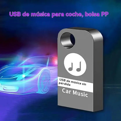 🚗🎵🎵【 32G】 【Unidad flash USB de música】contiene 3000 canciones, 200 MV y efectos de sonido 6D