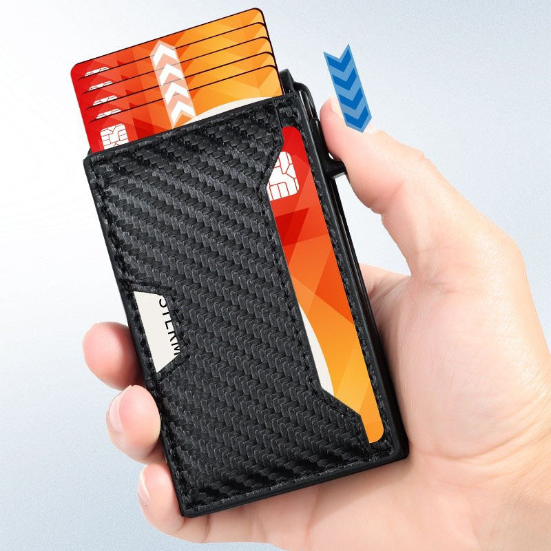 🔒 Cartera Inteligente Pop-Up con RFID – Acceso Rápido y Estilo Premium