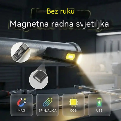 【Kupi 1, dobi 1 gratis】Višenamjenska magnetska mini svjetiljka – iznimno jaka, s dugim trajanjem baterije.