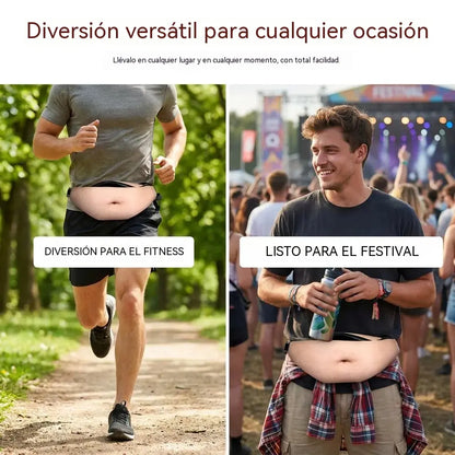 😂🎒 Riñonera con Barriga Falsa | Bolsa Divertida con Diseño de Gran Barriga Realista
