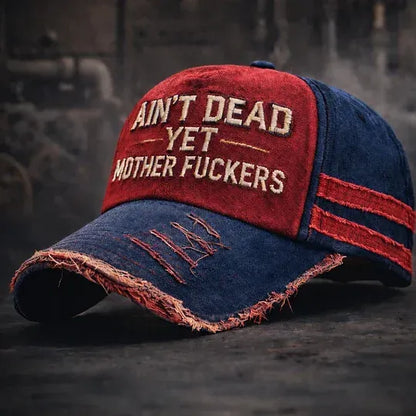 🎉Aún no estoy muerto, gorra de camionero vintage