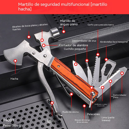 【16 en 1】Martillo de seguridad de emergencia multifuncional de alta dureza
