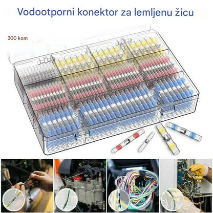 【100/200 komada】 popravak puknuća žice, komplet konektora termoskupljajuće žice
