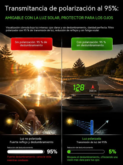 🔋📱 Soporte para teléfono con carga inalámbrica HUD para coche, soporte para proyector de navegación