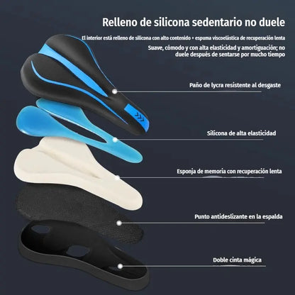 🚴 Funda de Silicona para Sillín de Bicicleta | Más Comodidad y Menos Presión al Pedalear ☁️