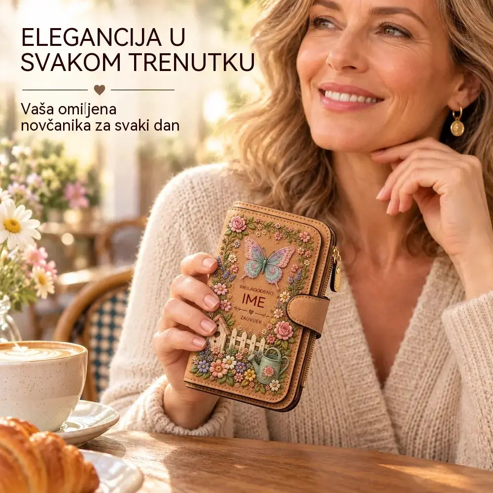 💰💰Personalizirani novčanik s reljefnim uzorkom vrta