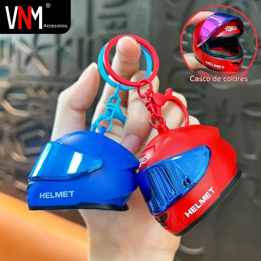 ¡Compra 1 y llévate 1 gratis! 【2 piezas 25 euros】🔥🔥 Divertido llavero con forma de mini casco de motocicleta.
