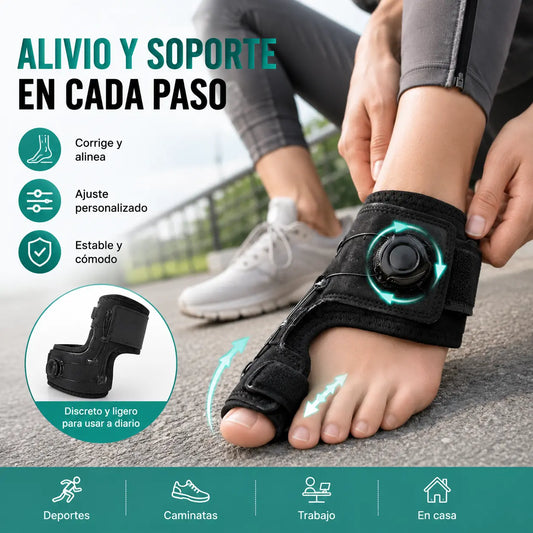 【2 unidades】Corrector de dedos profesional con perilla ajustable, férula de fijación y separador de dedos, alivio del dolor, tamaño universal
