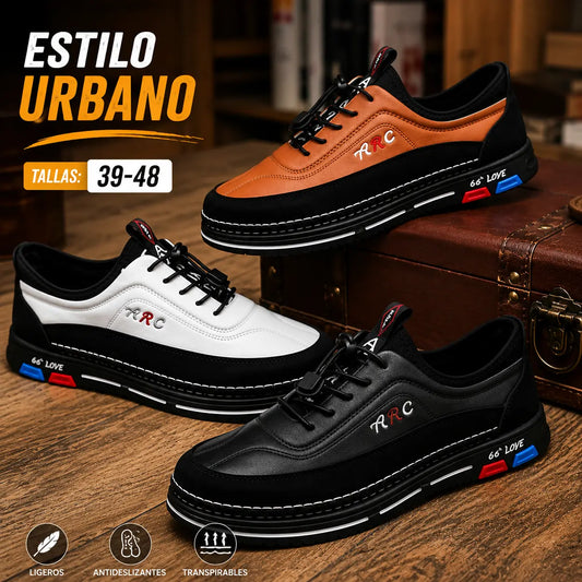 💯🔥👟【39-48】Los zapatos de negocios casuales para hombre están hechos de cuero impermeable y resistente a las manchas con una suela suave para un uso cómodo.