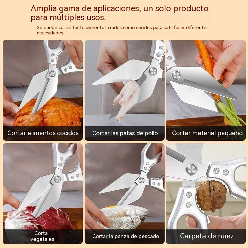 🔥🔥 Tijeras de cocina multifuncionales, ideales para cortar carne, asar pollo, huesos, etc.
