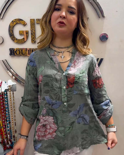 💐【S-5XL】🦋2026 nueva camisa de cuello alto de moda para mujer
