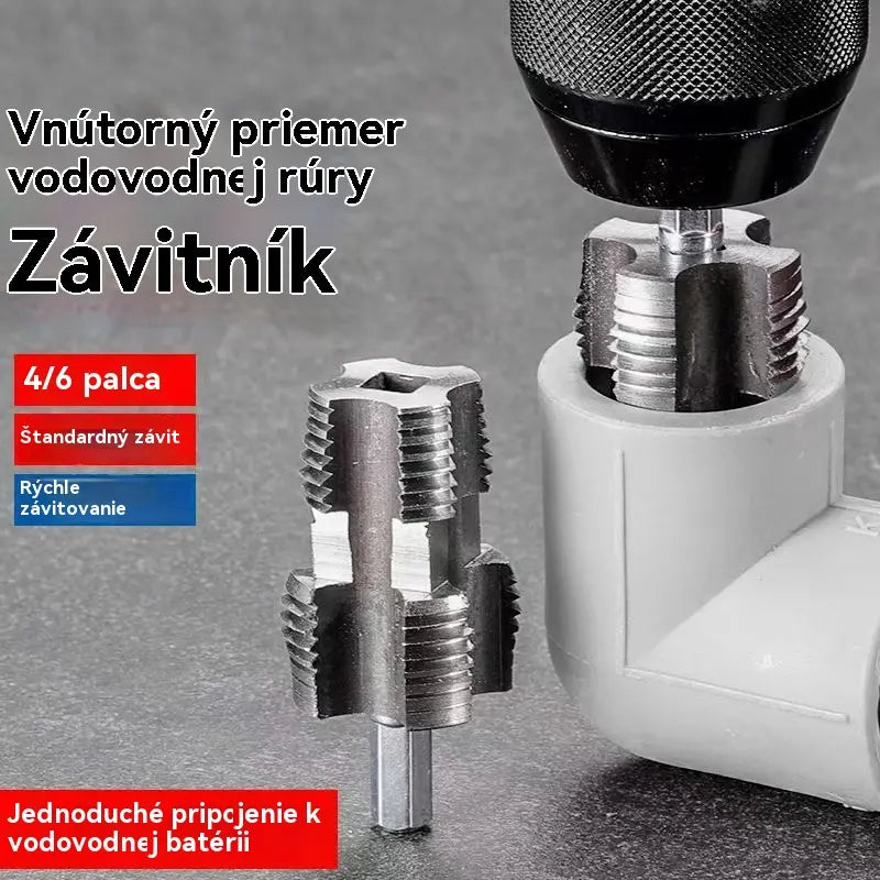 Vnútorný závitový kohútik na PPR rúry, rozširovanie vnútorných a vonkajších závitových otvorov, rýchle a presné pripojenie, vrták na rezanie závitov na PPR rúry.