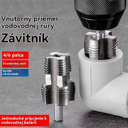 Vnútorný závitový kohútik na PPR rúry, rozširovanie vnútorných a vonkajších závitových otvorov, rýchle a presné pripojenie, vrták na rezanie závitov na PPR rúry.