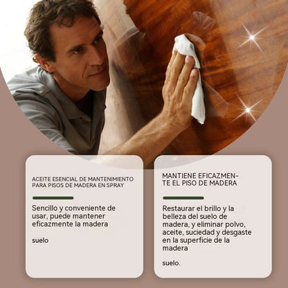 🏆 ¡Último día de la oferta especial! 🔥 Compra 1 y llévate 1 gratis 🎁 Spray de cera de abeja natural para el cuidado y renovación de suelos de madera.