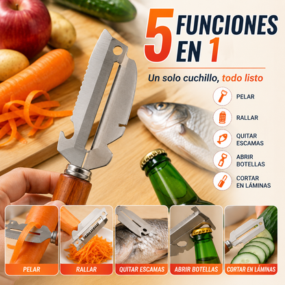 💥Compra 1 y llévate 1 gratis💥🔪Pelador multifuncional de acero inoxidable🧅