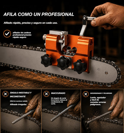 🧰【Compre 1 y obtenga 1 gratis】 Amoladora de cadena de motosierra, amoladora de rotación manual de cadena de motosierra