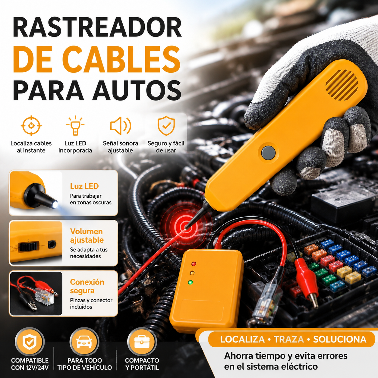 🔥🔥Detector multifuncional de cortocircuitos en puntos de interrupción para automóviles