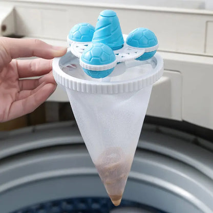 【6 piezas 】 Filtro Flotante para Lavadora – Atrapa Pelusas, Cabellos y Pelos de Mascota en Cada Lavado
