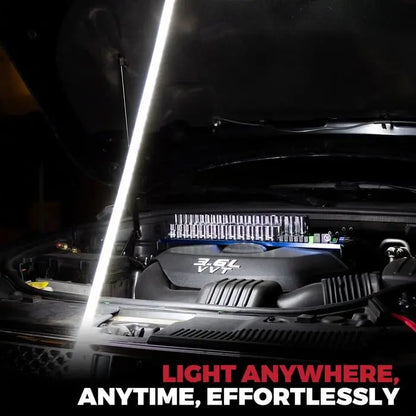 Linterna magnética flexible tipo bastón para reparación de automóviles, adecuada para iluminar espacios reducidos.