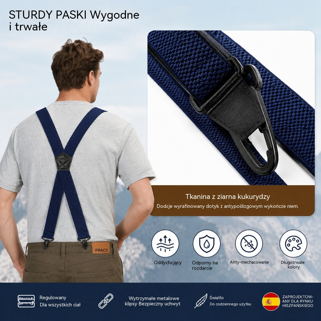 📢📢50% TANIEJ! 🧷Gorsety męskie z krzyżującym się tyłem i klipsami🧷