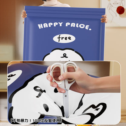 🧳【Juego de 6 piezas】💨 Bolsa de almacenamiento al vacío grande y compresible: no requiere bomba, es a prueba de fugas e ideal para ahorrar espacio en maletas y en casa ✈️