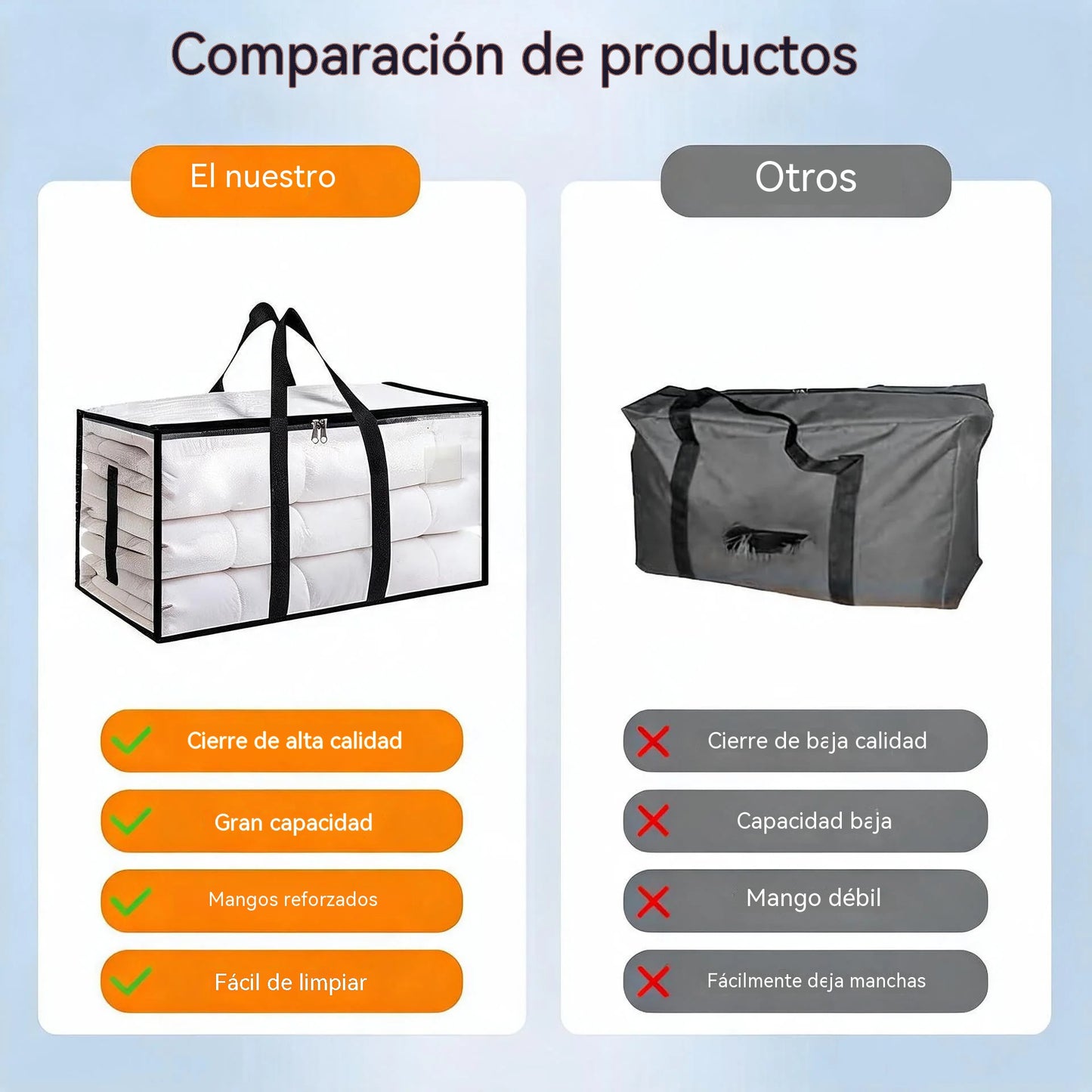 🎁 Caja de almacenamiento de tela transparente | Organizador de armario plegable – ¡Perfecto para ropa, juguetes, mantas y más! 🧸👕📦