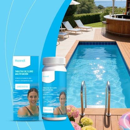 🔥Compre 1 y obtenga 1 gratis（2 botella）Pastillas efervescentes para la limpieza de piscinas