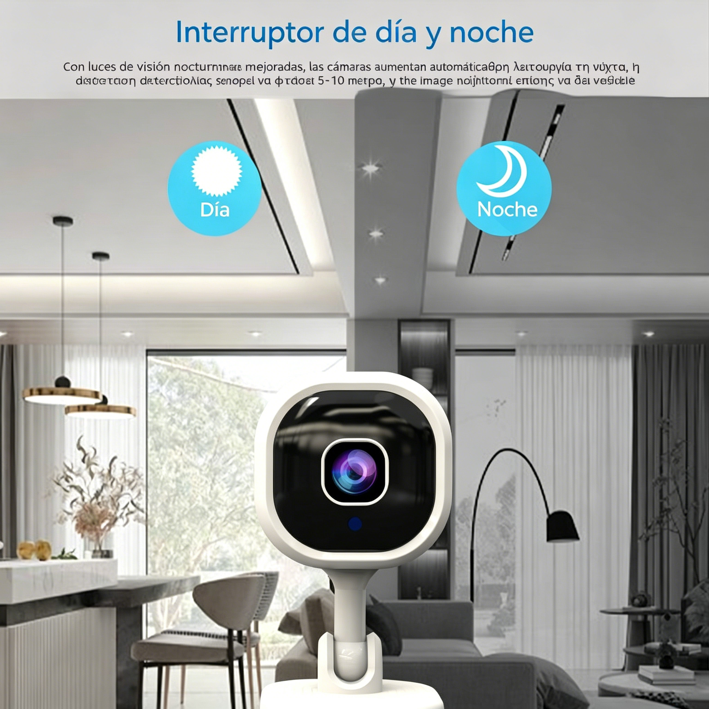 Cámara de seguridad inalámbrica inteligente HD para el hogar