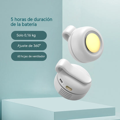 🌬️🌀 【compre uno y llévese otro gratis】Mini ventilador portátil con clip, potente pero silencioso, recargable por USB y con una duración de batería extremadamente larga.