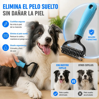 🐕🐱【2 piezas 22 euros】🐾 Herramienta profesional para eliminar el pelo muerto de perros y gatos: suave, eficaz y un hogar libre de pelo ✨💖