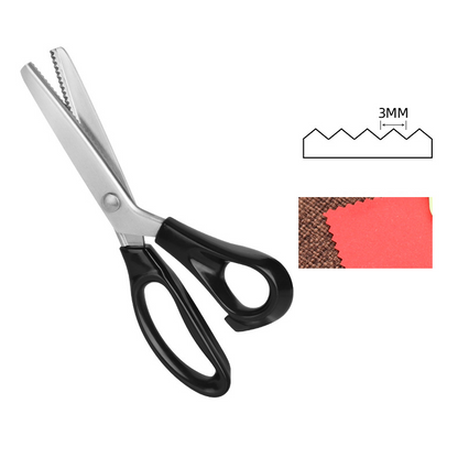 🔥✂️ Tijeras dentadas para tela, disponibles en 5 tamaños.